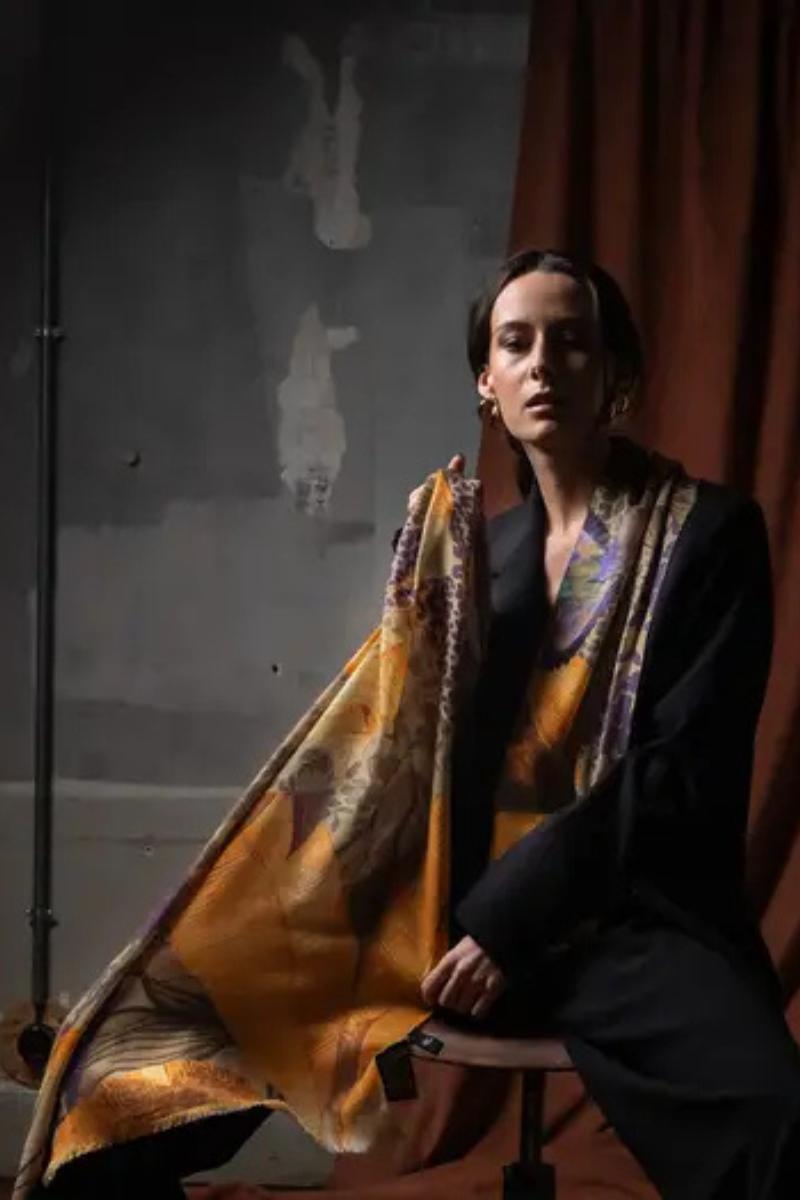 Kasjmier sjaal LAURIER AMBER