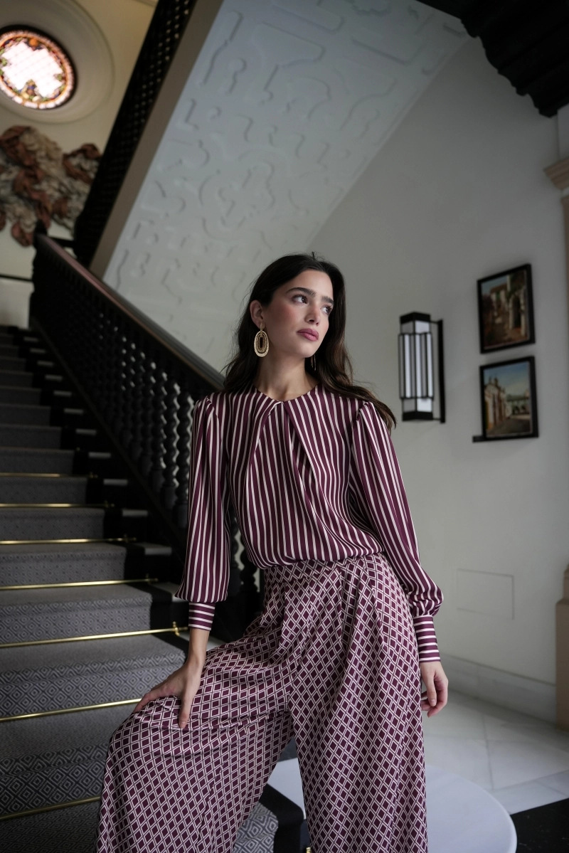 Streepblouse 1