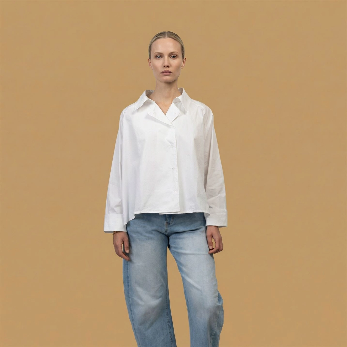 witte blouse